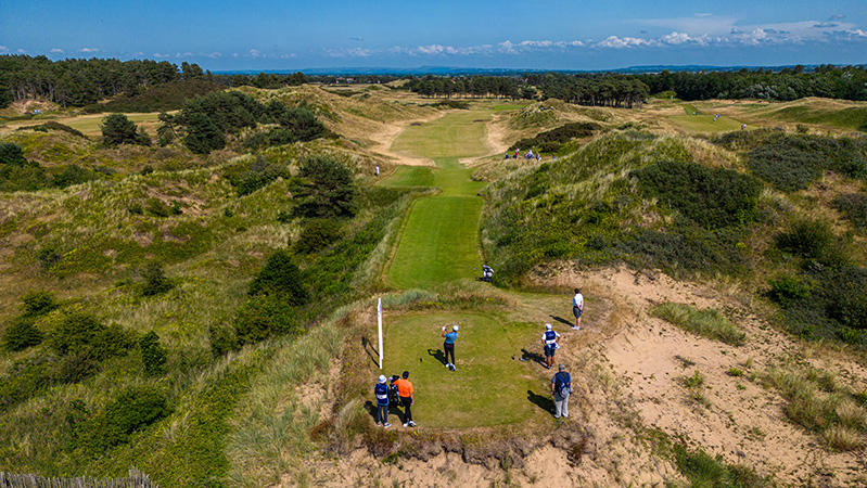 Southport England An Aerial View For The 14Th Hole Is Seen During Day Two Of The Amateur Jpg